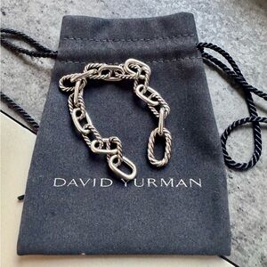 David Yurman Silver DY Madison Chain Bracelet 8.5mm